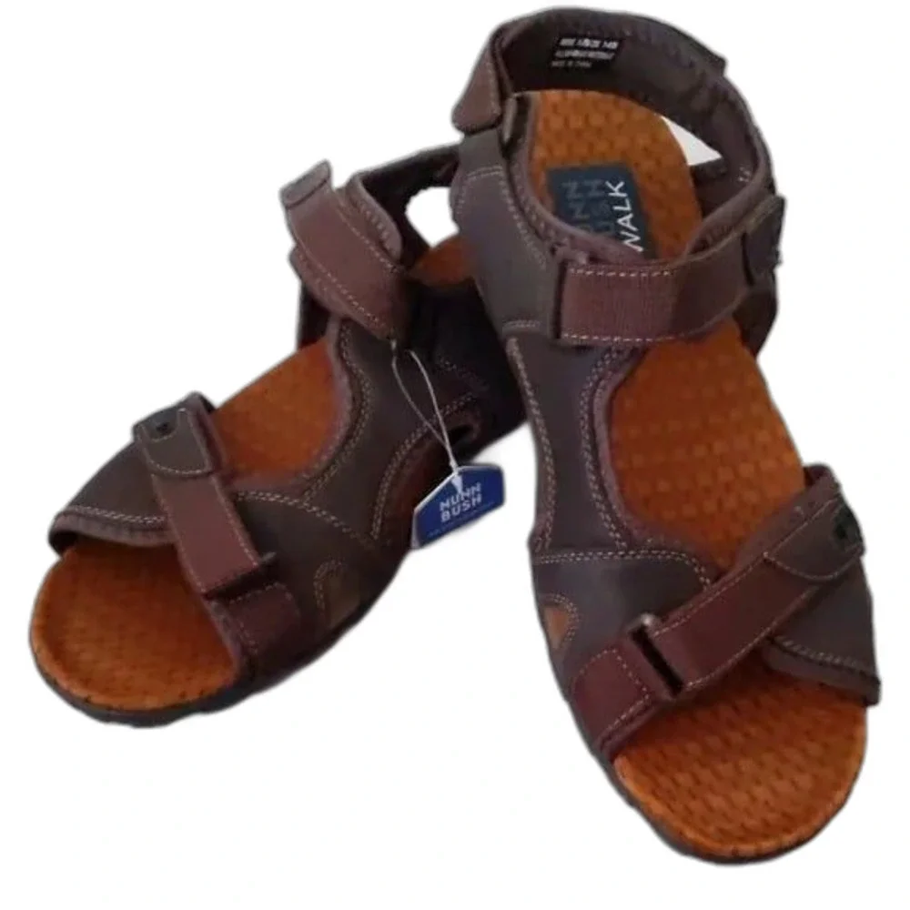 NEW Men's Nunn Bush Rio Bravo 3 Strap River Sandal Brown Size 14 M
